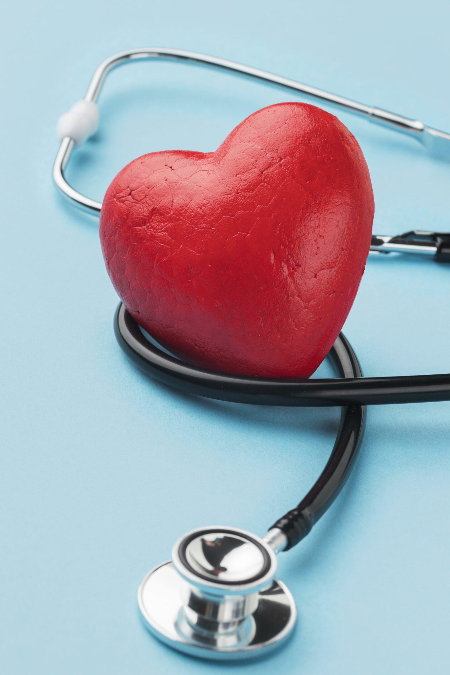 top-view-world-heart-day-concept